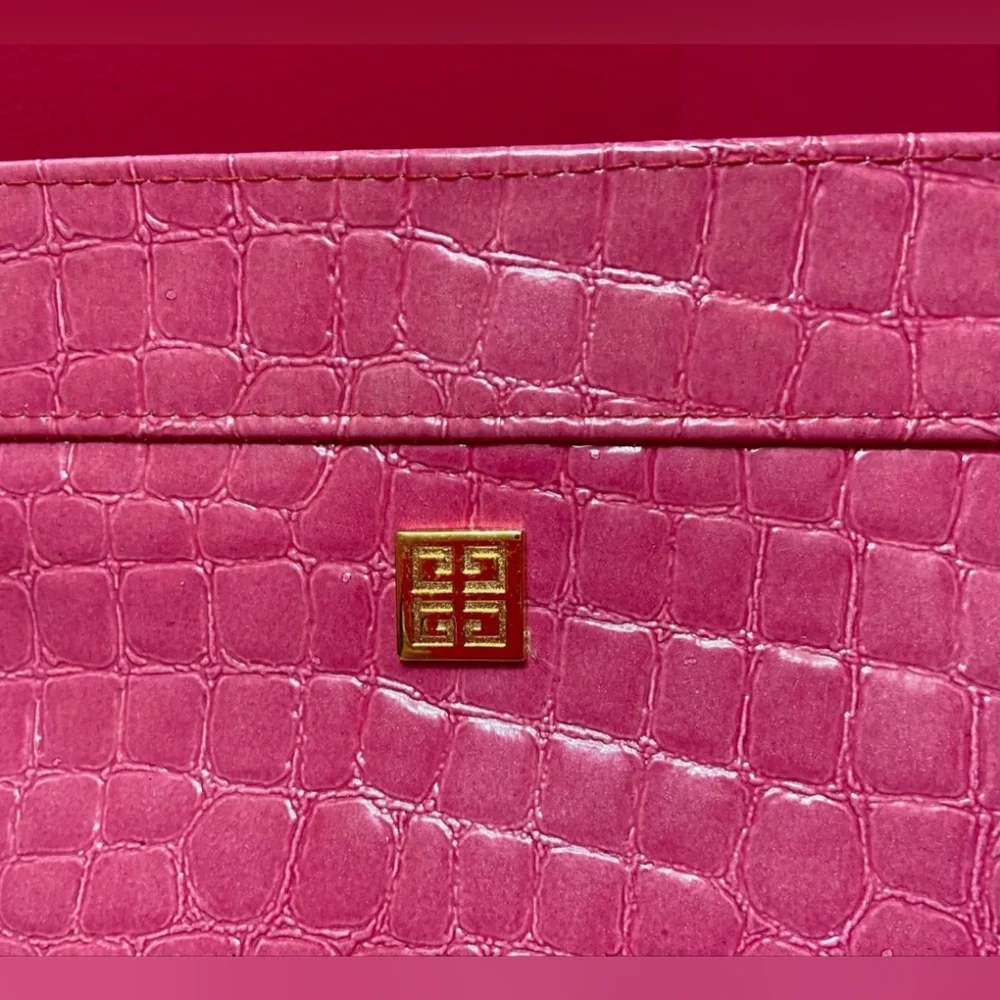 Givenchy Pink Croc-Embossed Bag - Picture 3 of 10